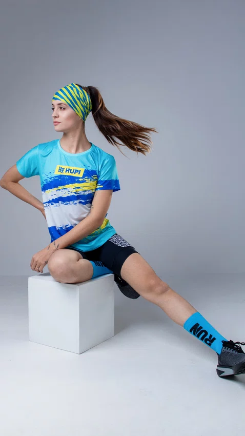 Bandana HUPI - Azul/Amarelo