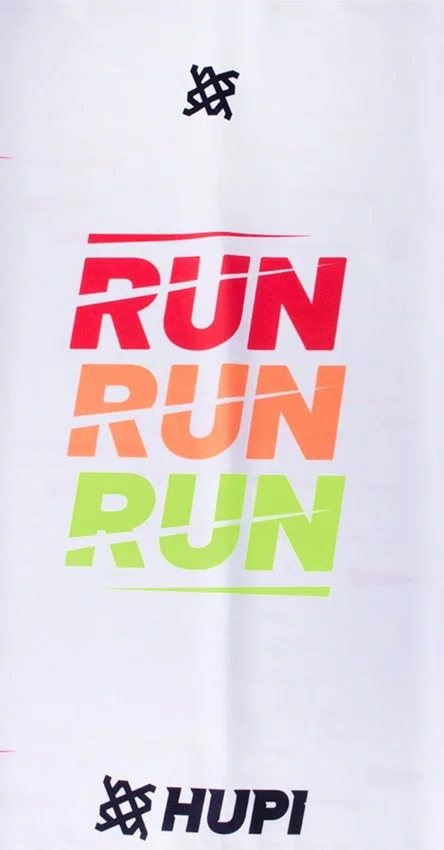 Bandana HUPI Run Run Run Branco
