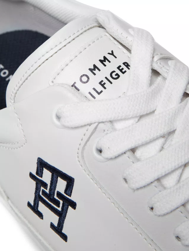 Tênis Tommy Hilfiger Basket 2C Mix Suede LTH Masculino Branco