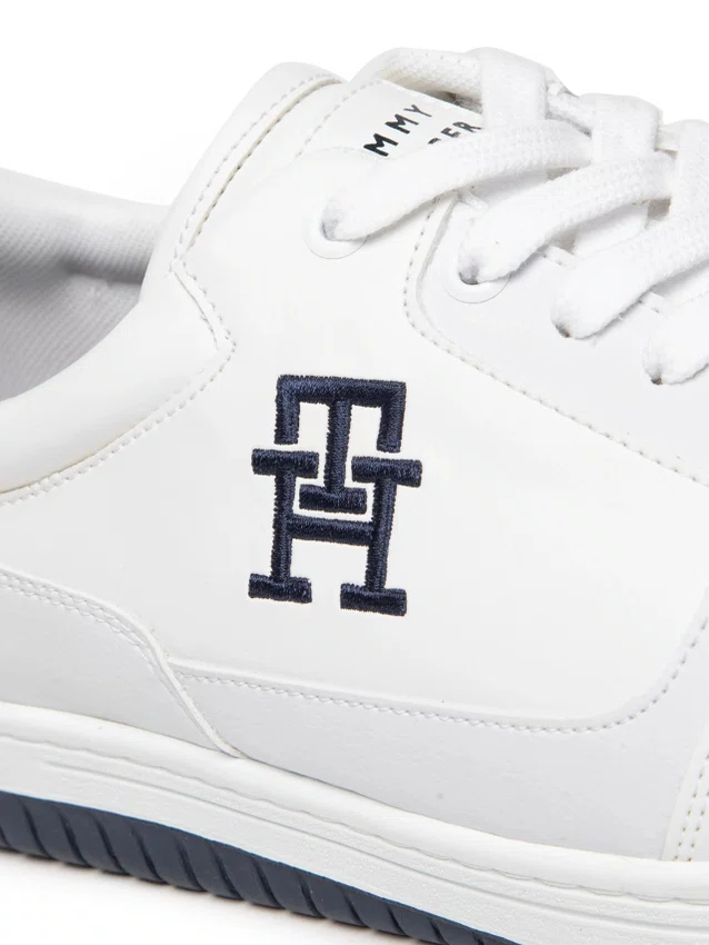 Tênis Tommy Hilfiger Basket 2C Mix Suede LTH Masculino Branco