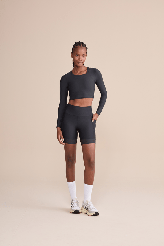 Bermuda 6 Pockets Run Speed Preta