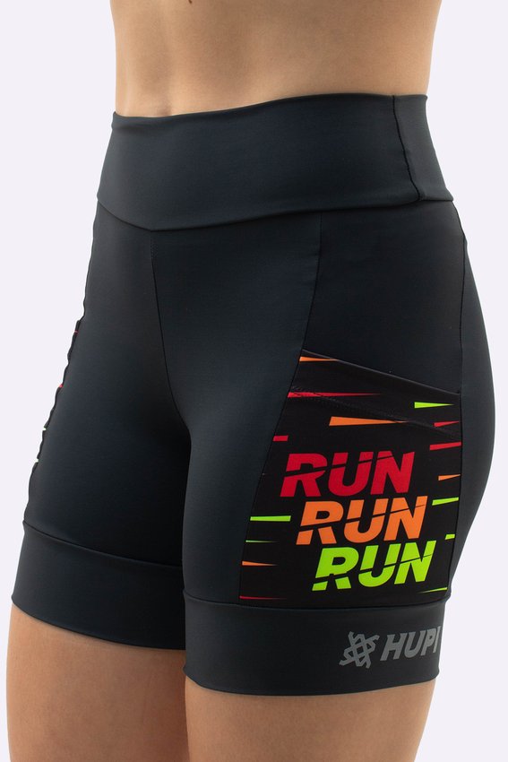 Bermuda Compressão Feminina HUPI Curta Run Run Run