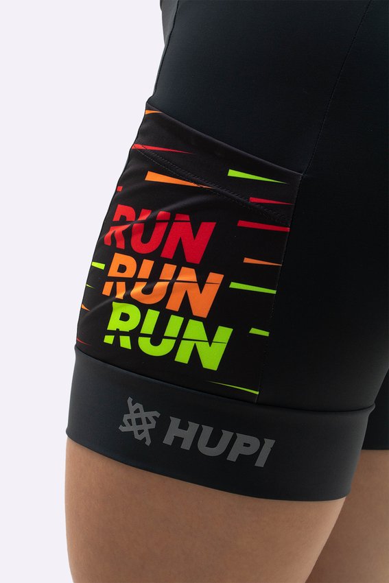 Bermuda Compressão Feminina HUPI Curta Run Run Run