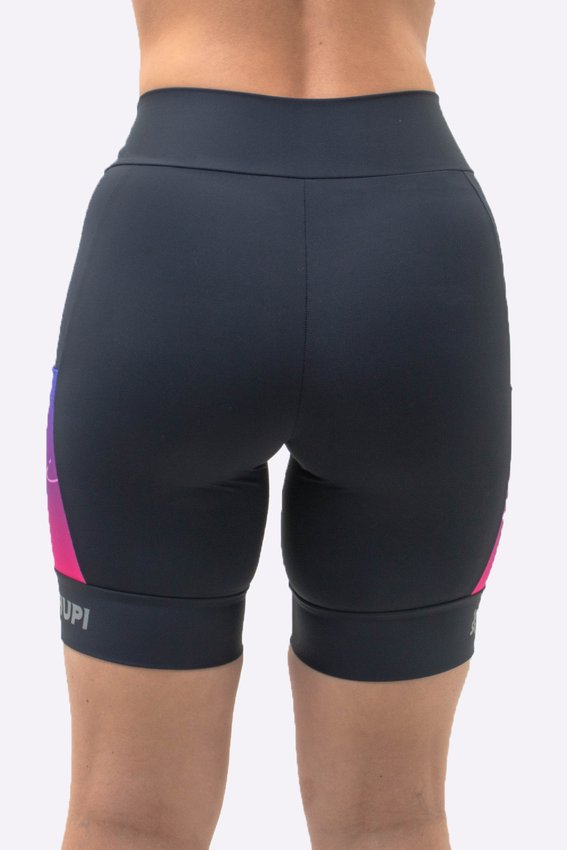 Bermuda Compressão Feminina HUPI Longa Colors Roxo