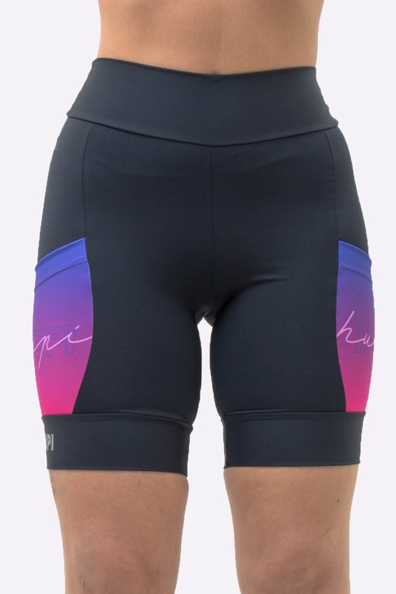 Bermuda Compressão Feminina HUPI Longa Colors Roxo