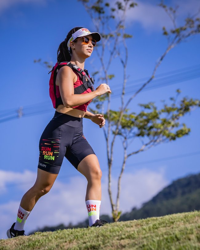 Bermuda Compressão Feminina HUPI Longa Run Run Run