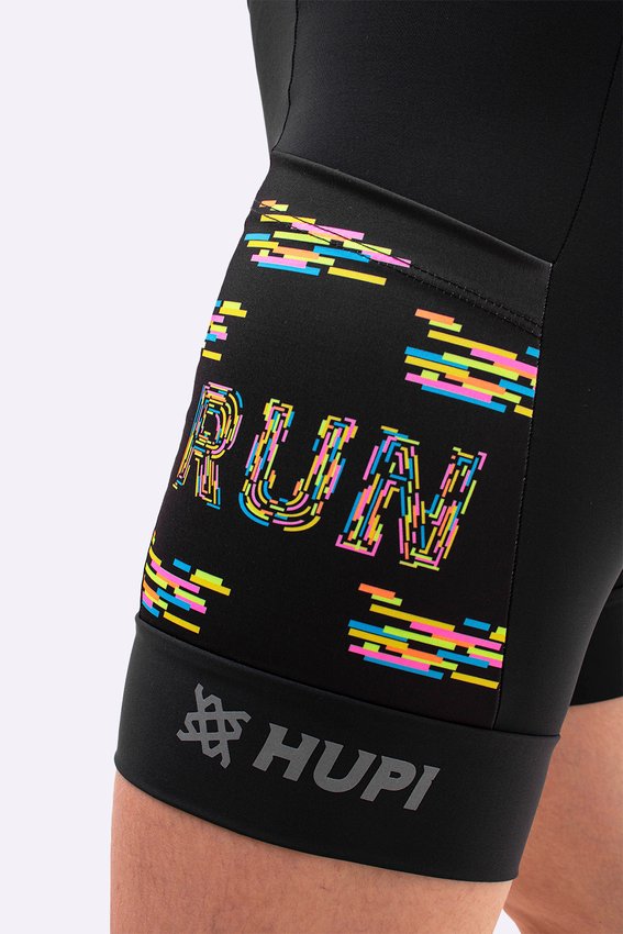 Bermuda Compressão Feminina HUPI Run Longa Colors