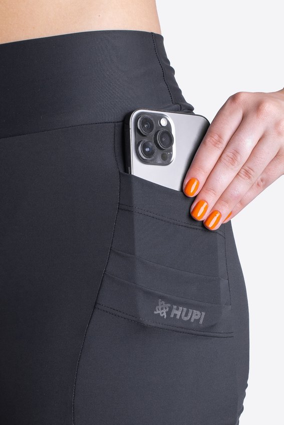 Bermuda Compressão Feminina HUPI Run Longa Canguru