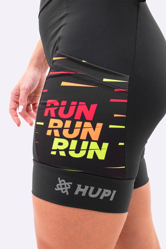 Bermuda Compressão Feminina HUPI Longa Run Run Run