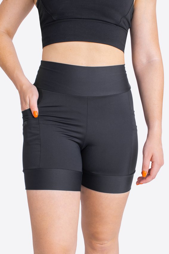 Bermuda Compressão Feminina HUPI Run Curta Canguru