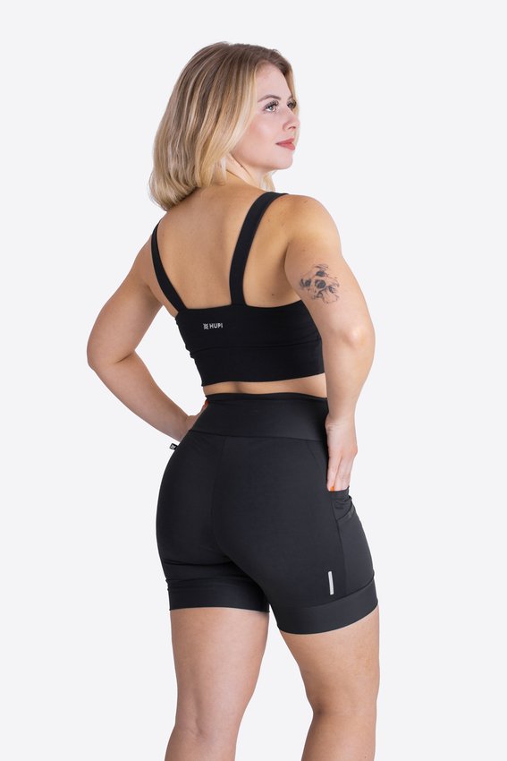 Bermuda Compressão Feminina HUPI Run Curta Canguru