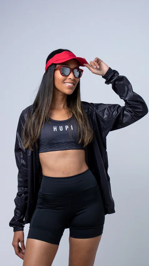 Bermuda de Compressão Feminina HUPI Curta Major Preta