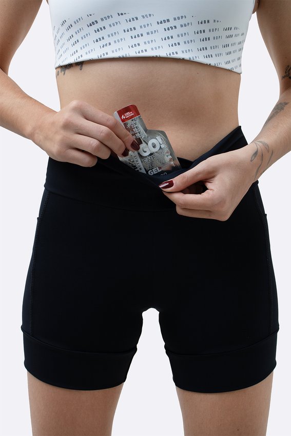 Bermuda de Compressão Feminina HUPI Curta Major Preta