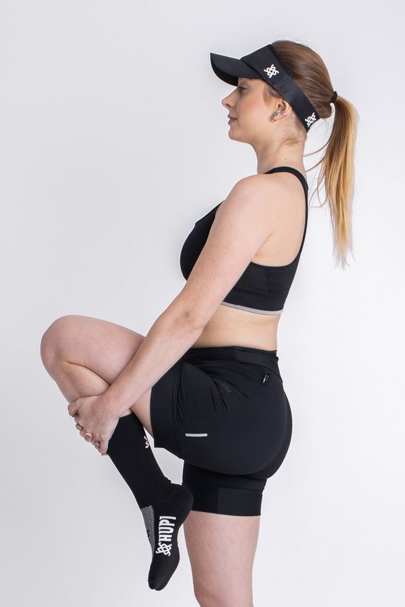 Bermuda de Compressao Feminina HUPI Run Curta
