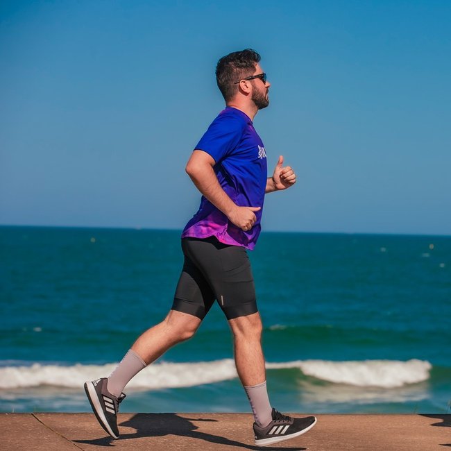 Bermuda de Compressão Longa Masculina HUPI para Corrida