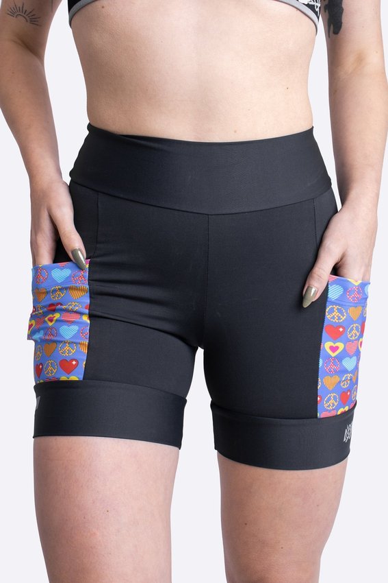 Bermuda de Compressão para Corrida HUPI Run Hippie Feminina Curta
