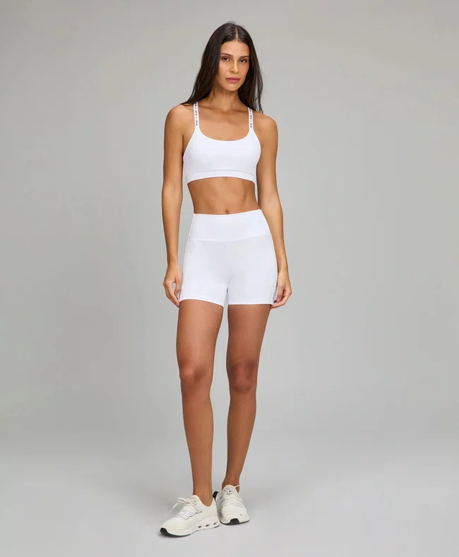 Bermuda Elástico Branco