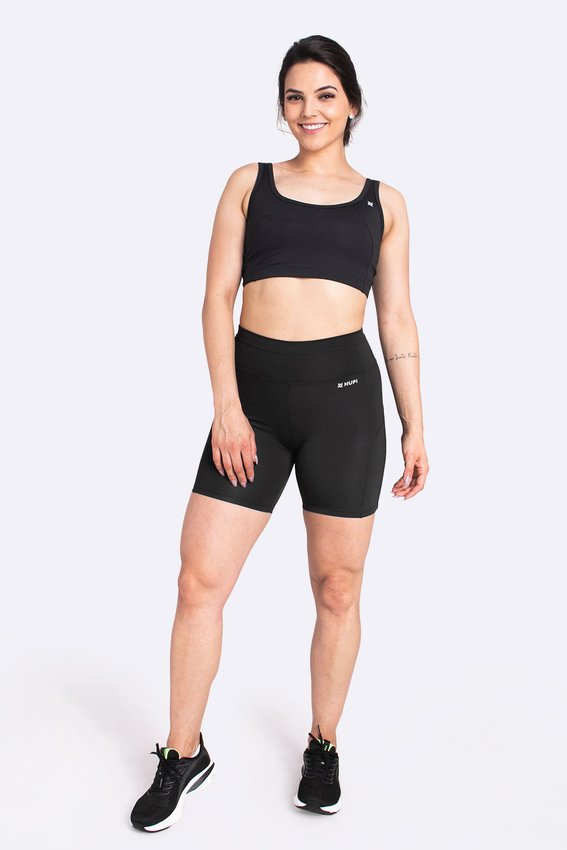 Bermuda Fitness Energi Feminina - Preto 