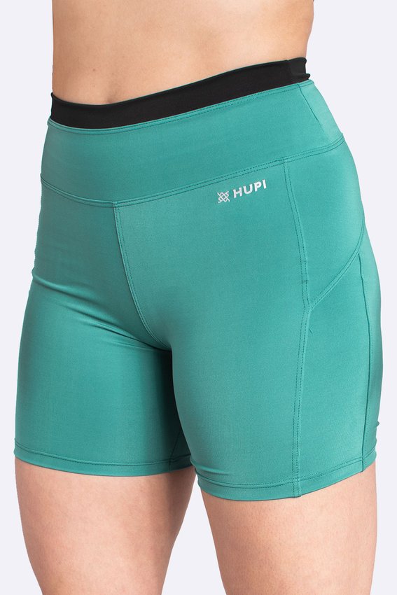 Bermuda Fitness Energi Feminina - Verde/Preto
