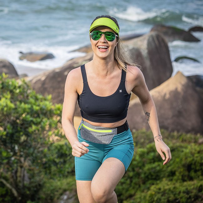 Bermuda Fitness Energi Feminina - Verde/Preto