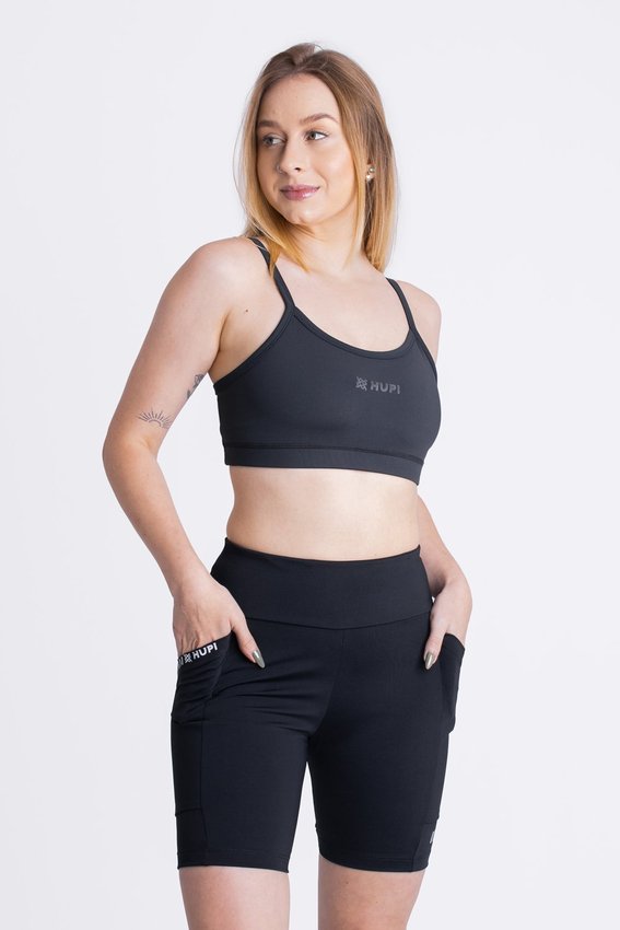 Bermuda HUPI Feminina Trainer Lift Preto