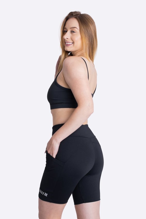 Bermuda HUPI Feminina Trainer Lift Preto