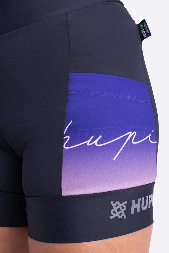 Bermuda para Corrida de Compressao Feminina HUPI Run Curta Pena
