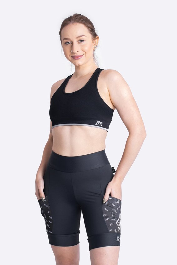 Bermuda para Corrida de Compressão HUPI Run Asas Feminina Longa