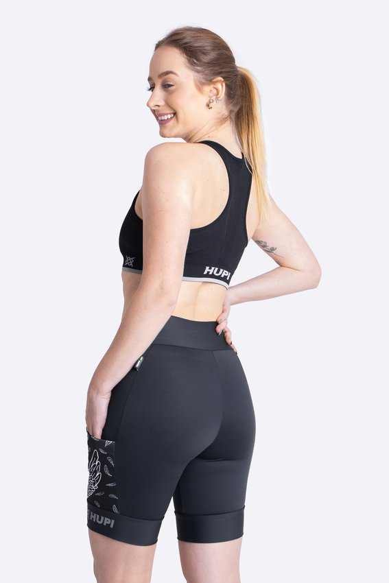 Bermuda para Corrida de Compressão HUPI Run Asas Feminina Longa
