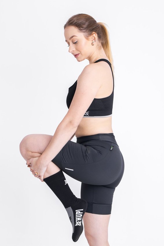Bermuda para Corrida de Compressão - HUPI Run Feminina Longa