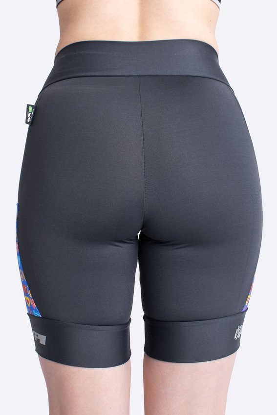 Bermuda para Corrida de Compressão HUPI Run Hippie Feminina Longa
