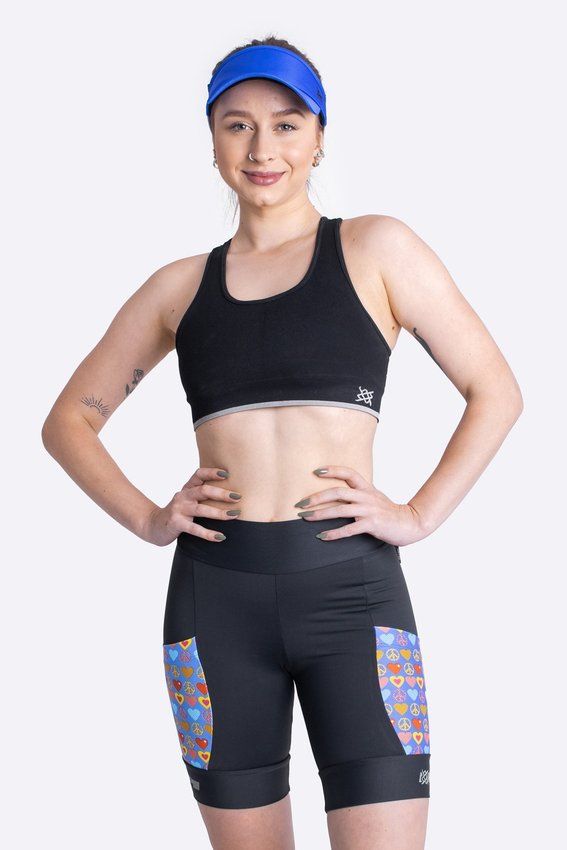 Bermuda para Corrida de Compressão HUPI Run Hippie Feminina Longa