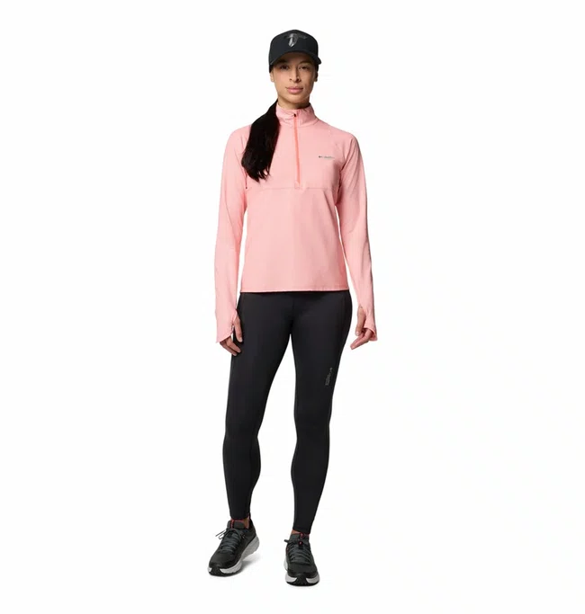 Camiseta Manga Longa Columbia Summit Valley Feminina Rosa