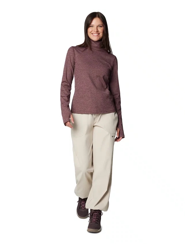 Blusa Columbia Feminina Boundless Days Knit Turtleneck Violeta