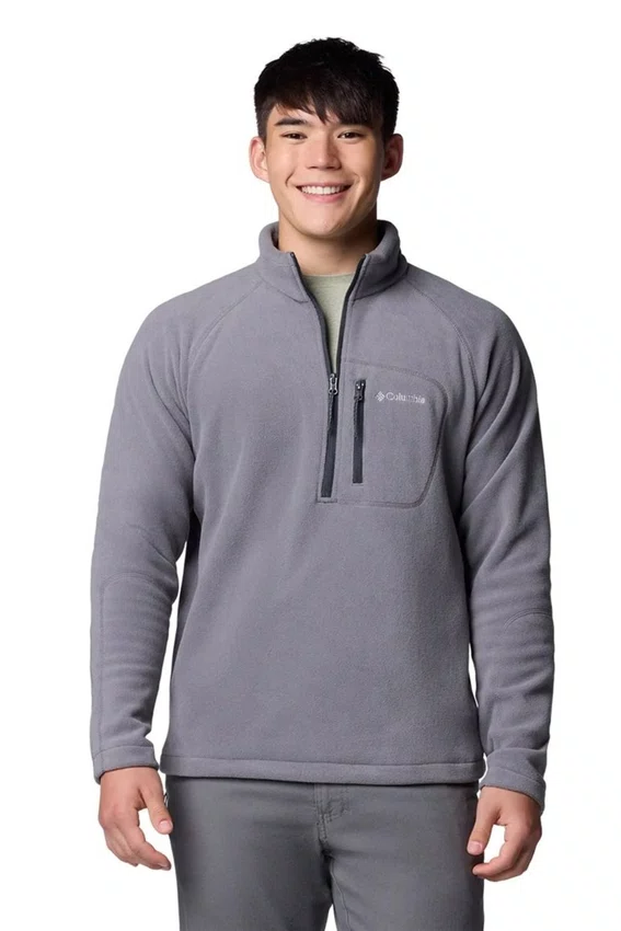 Blusa Fleece Columbia Masculina Fast Trek III Cinza
