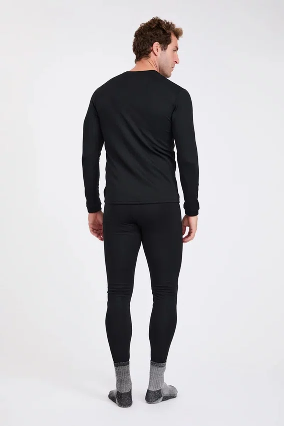 Blusa Segunda Pele Solo X-Thermo DS Crew Masculina Preta