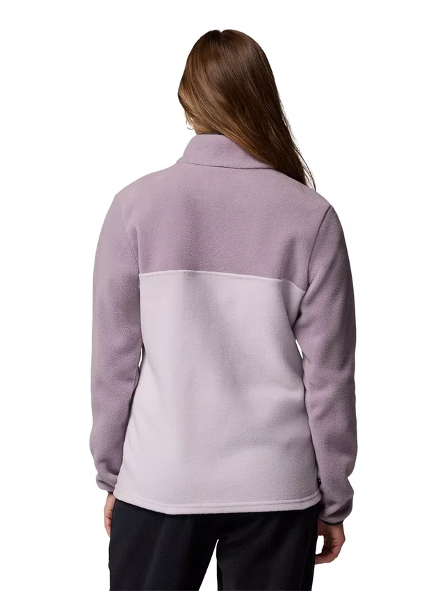 Jaqueta Fleece Columbia Feminina Benton Springs 1/2 Snap Pull Over II Lilás