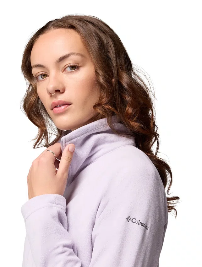 Blusão Fleece Columbia Feminino Glacial IV Zíper Lilás