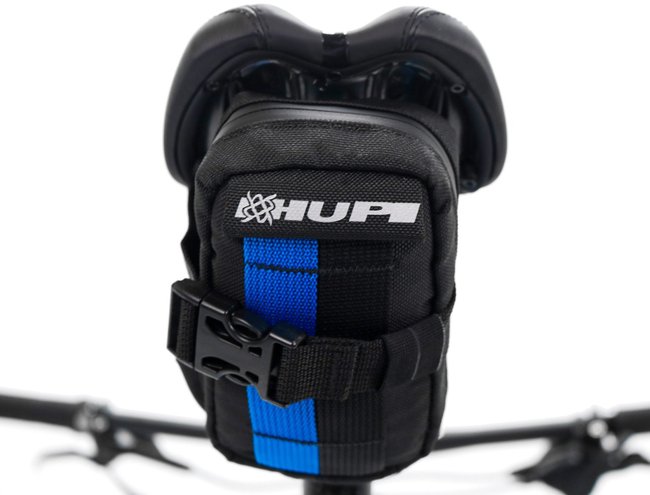 Bolsa de Selim Hupi Top Preto/Azul.