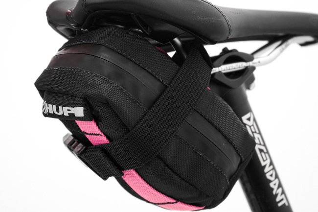 Bolsa de Selim HUPI Top Preto/Rosa