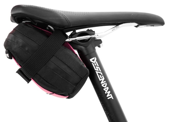Bolsa de Selim HUPI Top Preto/Rosa