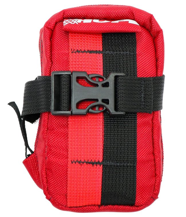 Bolsa de Selim HUPI Top Preto/Vermelho