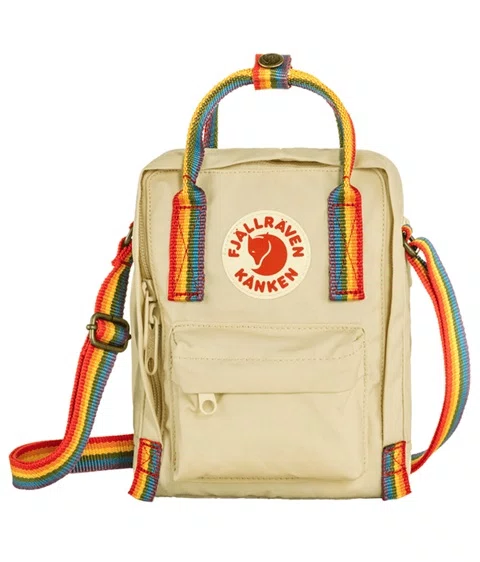 Bolsa Kånken Rainbow Sling Bege