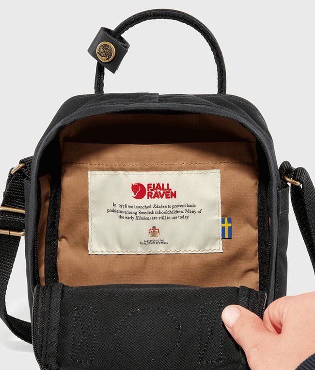 Bolsa Fjällräven Kånken Nº2 Sling Preta