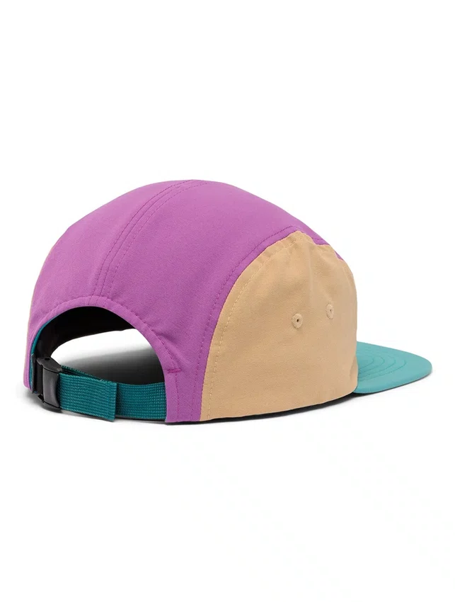 Boné Columbia Creek Side 5 Panel Teal Verde e Roxo