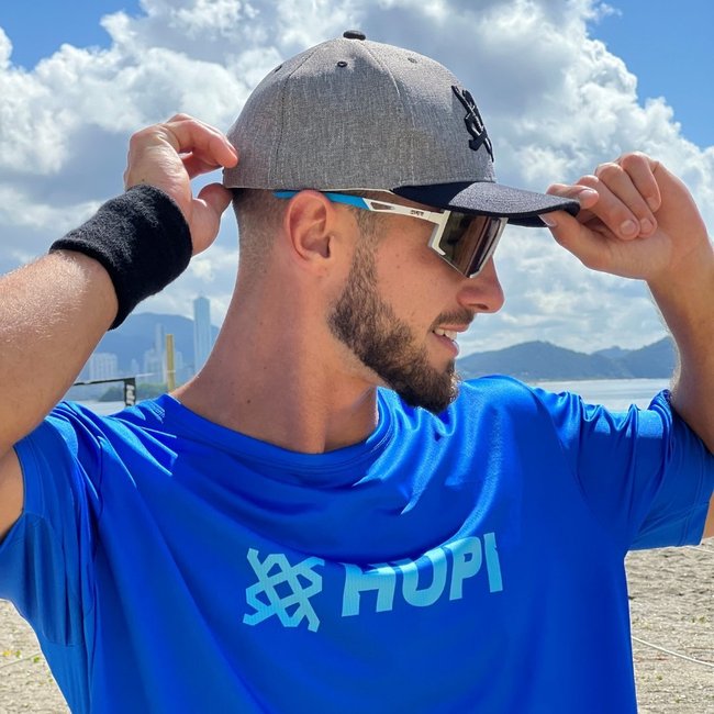 Boné HUPI AM6 Cinza e Preto