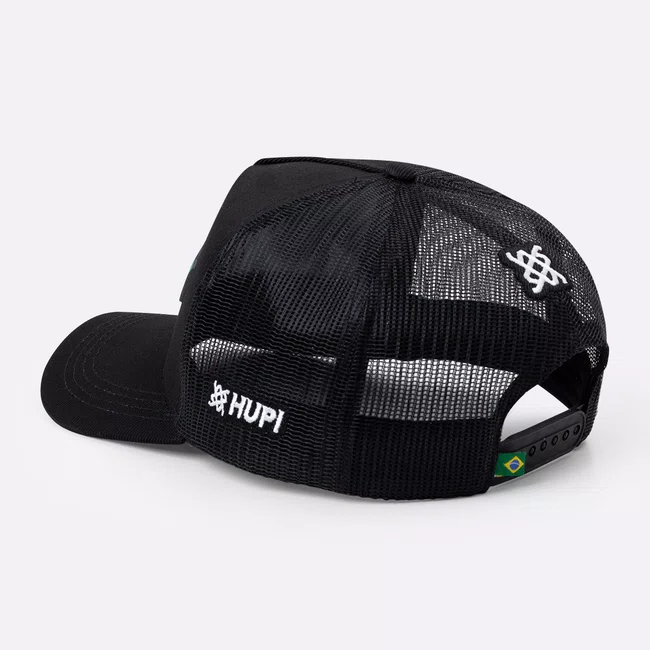 Boné HUPI Brasil com Tela Preto