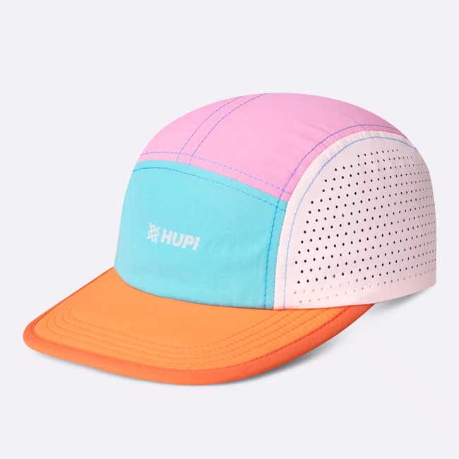 Boné HUPI Run Supreme Air Laranja e Rosa