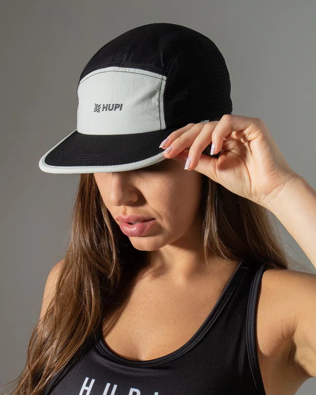 Boné HUPI Run Supreme Air Preto e Cinza