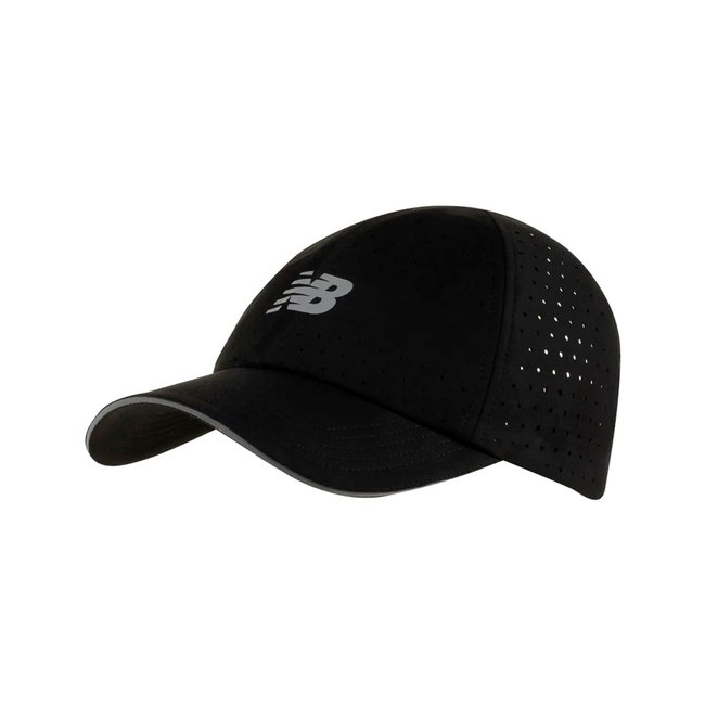 Boné New Balance Pro Run 6 Panel Unissex Preto